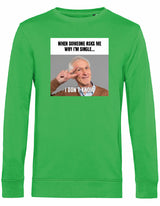 Sweater - I don't know Apple Green