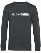 Sweater - Mij niet bellen Asphalt