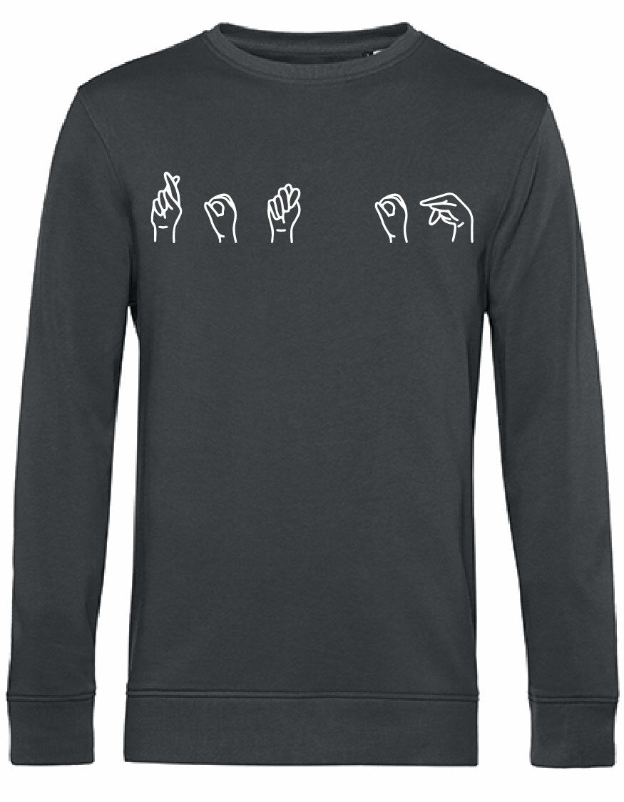 Sweater - Gebarentaal; Rot op Asphalt