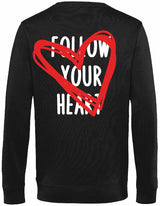 Sweater - Follow your heart Black