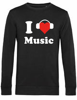 Sweater - I love music Black