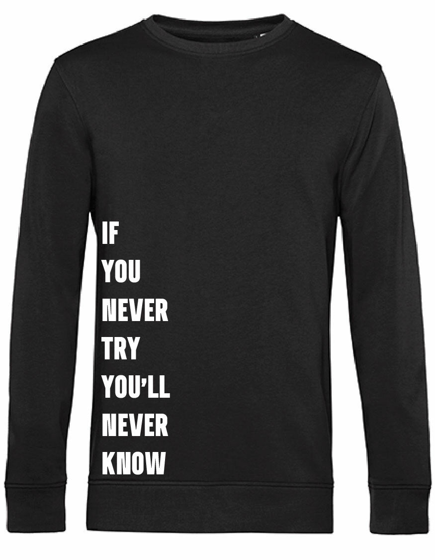 Sweater - Never Try, Never Know Black