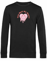 Sweater - You melt my heart Black