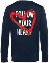 Sweater - Follow your heart Blue Navy