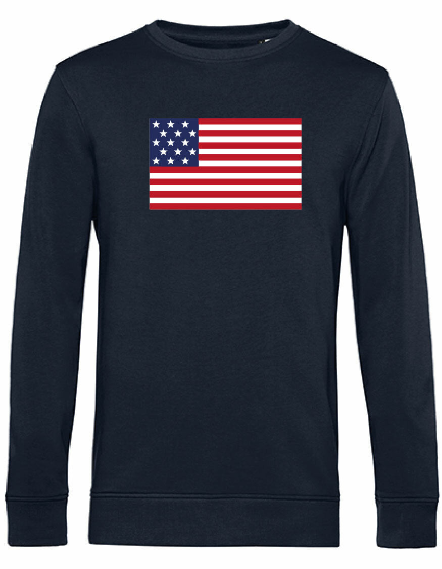 Sweater - American Flag Blue Navy