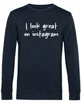 Sweater - I look great Blue Navy