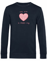 Sweater - A-maze-ing Blue Navy