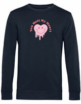Sweater - You melt my heart Blue Navy