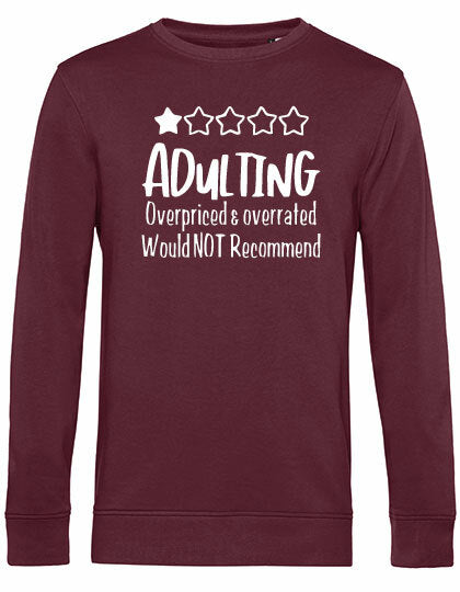 Sweater - Adulting Burgundy