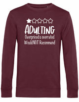 Sweater - Adulting Burgundy