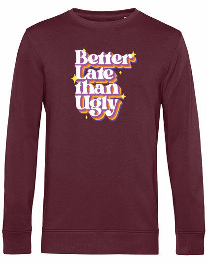 Sweater - Better Late Burgundy