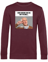 Sweater - I don't know Burgundy