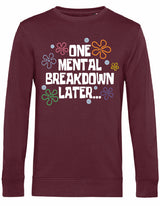 Sweater - One breakdown later Burgundy