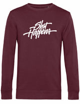 7431 - Sweater - Shit Happens Burgundy