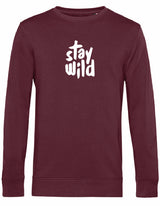 Sweater - Stay Wild Burgundy