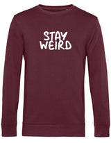 Sweater - Stay Wierd Burgundy