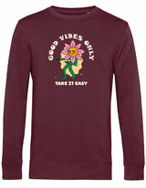 Sweater - Take it easy Burgundy