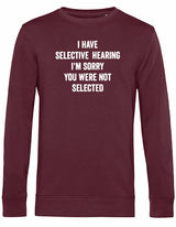 Sweater - You were not selected Burgundy
