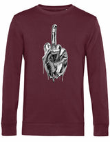 Sweater - Middlefinger Burgundy
