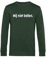 Sweater - Mij niet bellen Forest Green