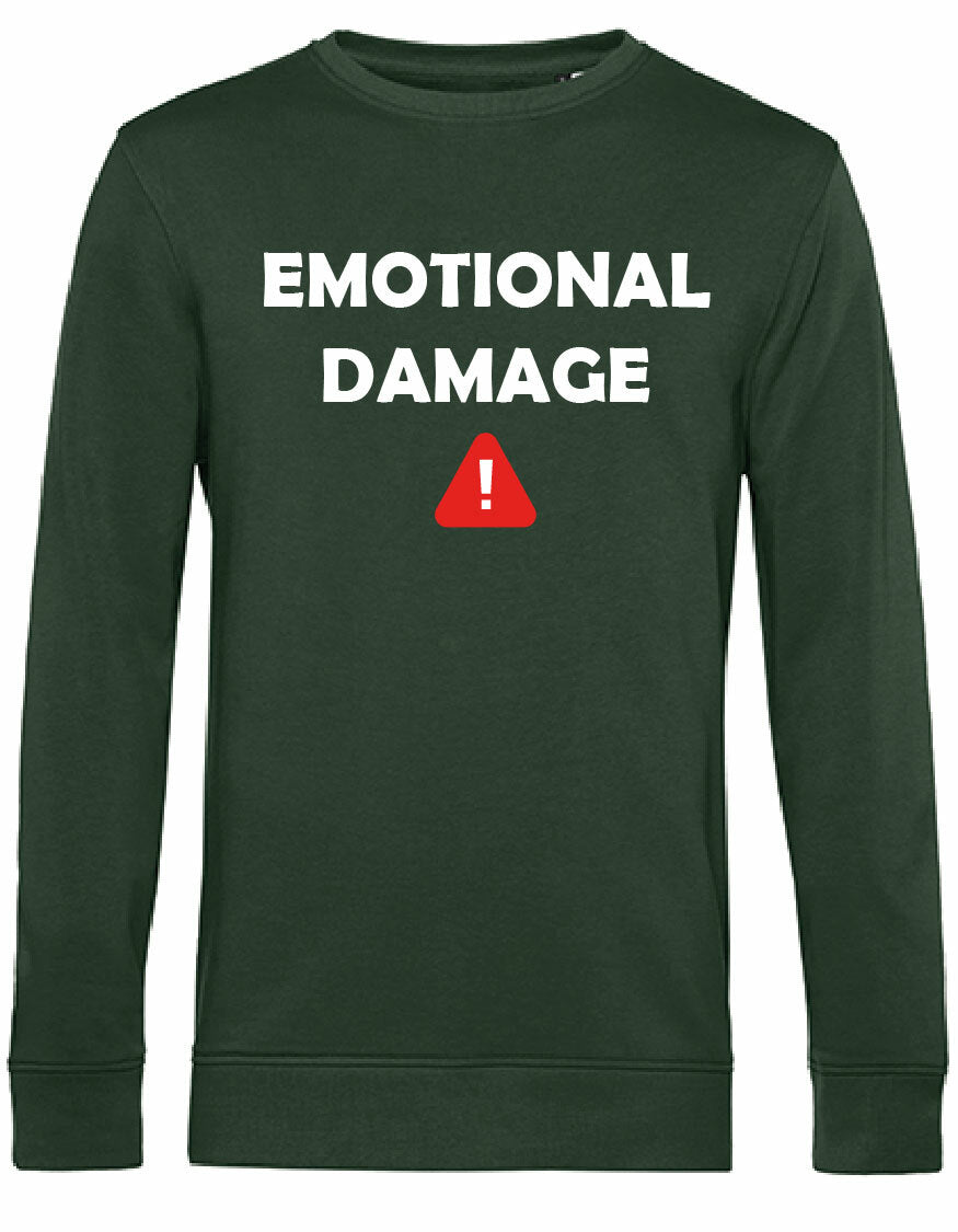 Sweater - Emotional Damage Forest Green