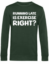 Sweater - Running late Forest Green