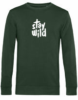 Sweater - Stay Wild Forest Green