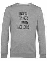 Sweater - I Promise Heather Grey