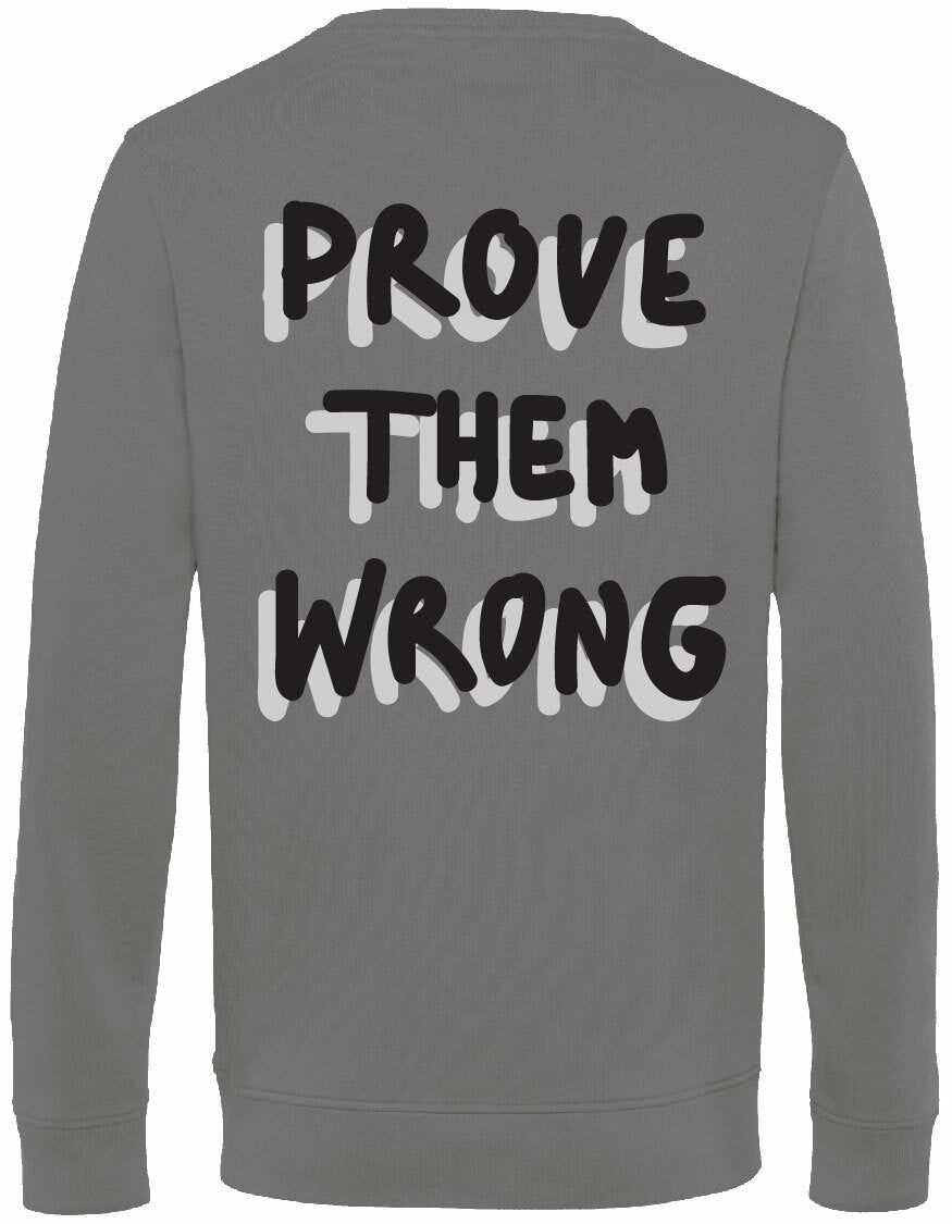Sweater - Prove them wrong Heather Grey