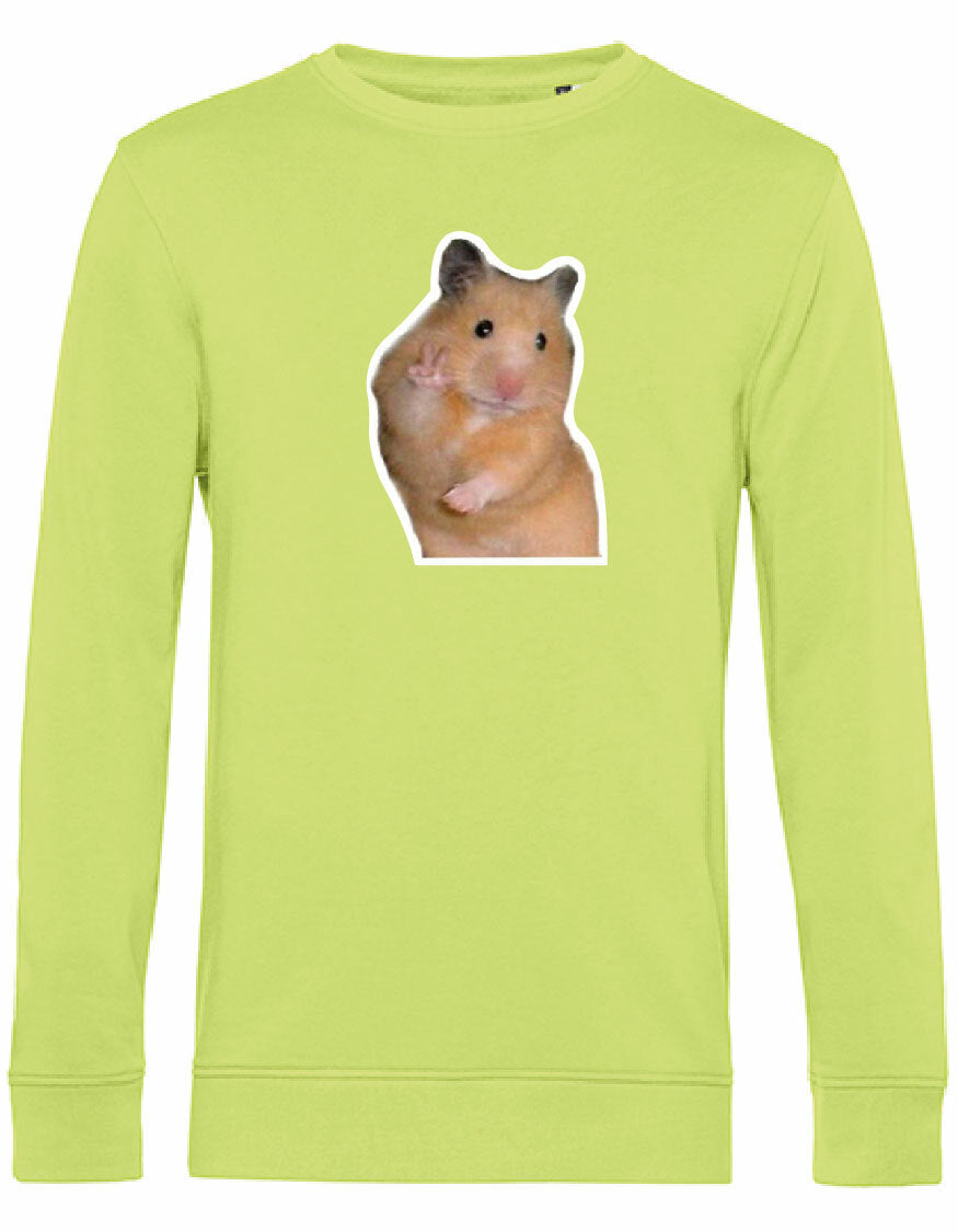 Sweater - Hamster Peace Lime