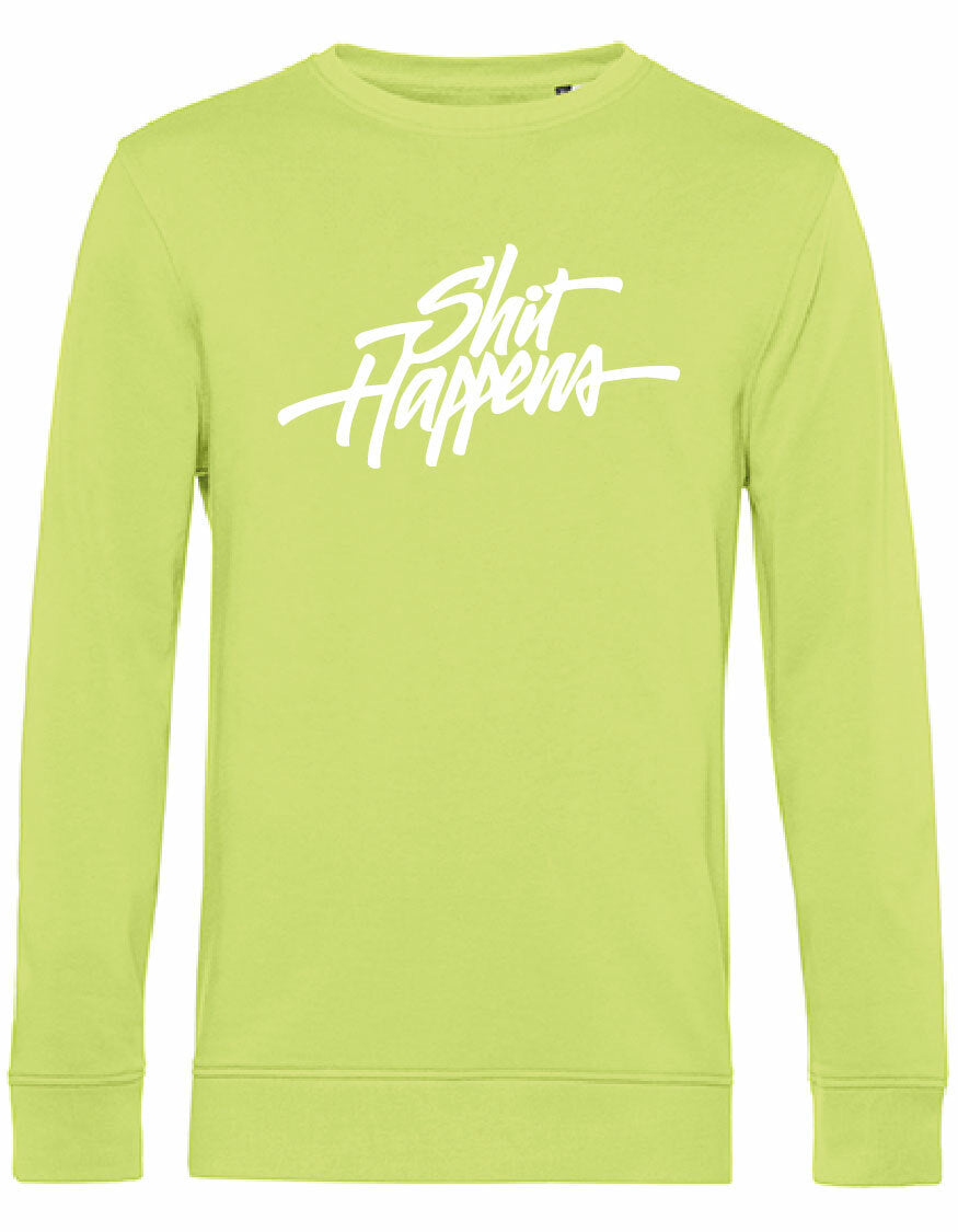 Sweater - Shit Happens Lime