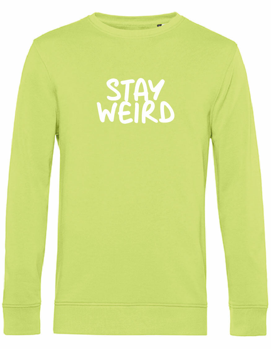 Sweater - Stay Wierd Lime
