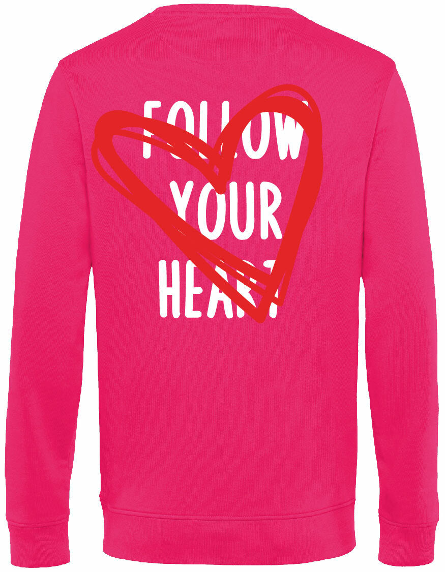 Sweater - Follow your heart Magenta