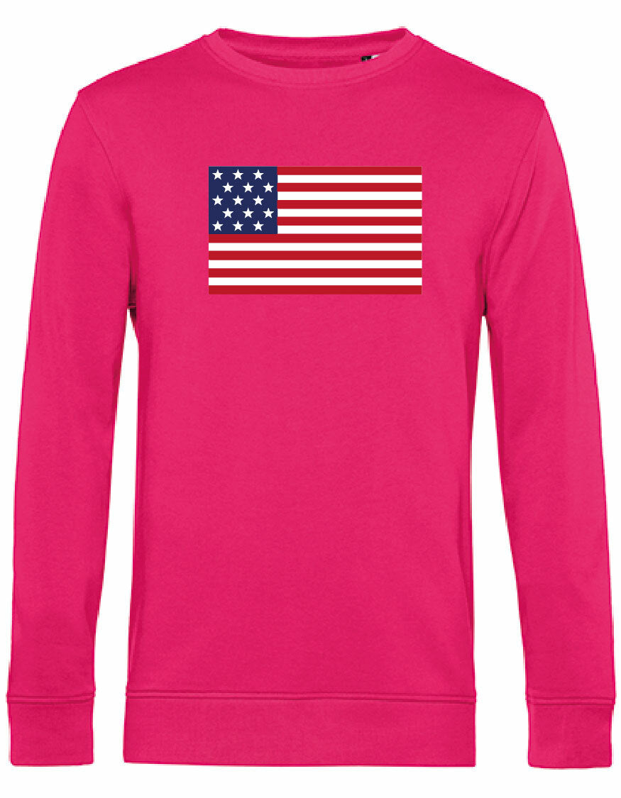 Sweater - American Flag Magenta