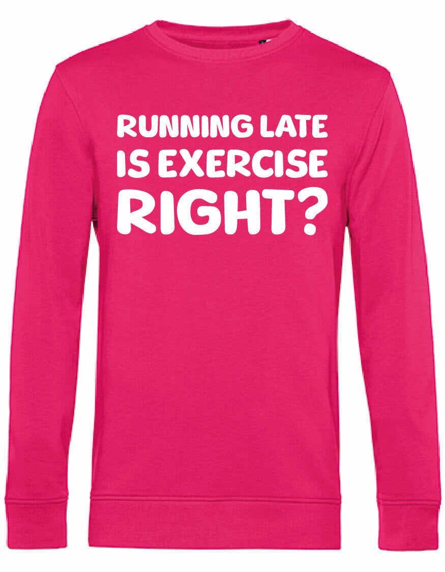 Sweater - Running late Magenta