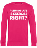 Sweater - Running late Magenta