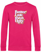 Sweater - Better Late Magenta