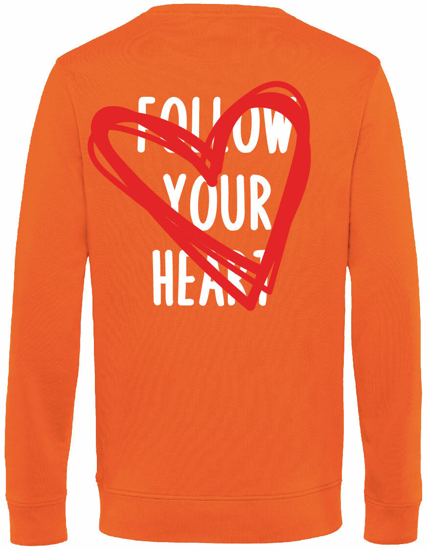 Sweater - Follow your heart Pure Orange