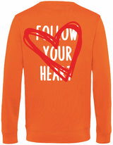 Sweater - Follow your heart Pure Orange