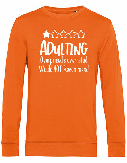 Sweater - Adulting Pure Orange