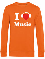 Sweater - I love music Pure Orange