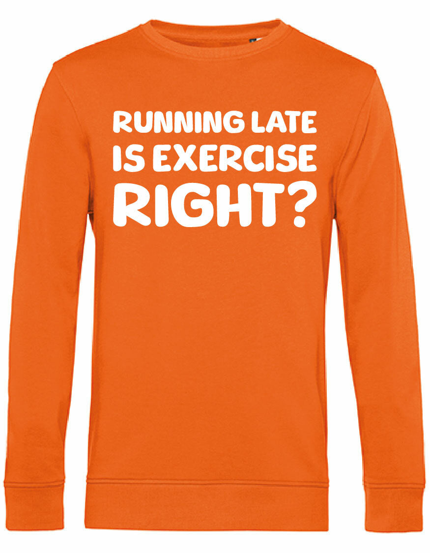 Sweater - Running late Pure Orange