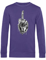 Sweater - Middlefinger Radical Purple