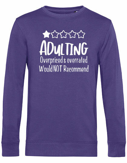 Sweater - Adulting Radical Purple