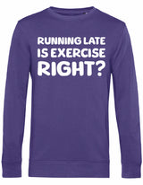 Sweater - Running late Radical Purple