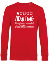 Sweater - Adulting Red