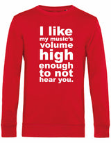 Sweater - I like my music Red