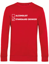 Sweater - Standaard drinker Red