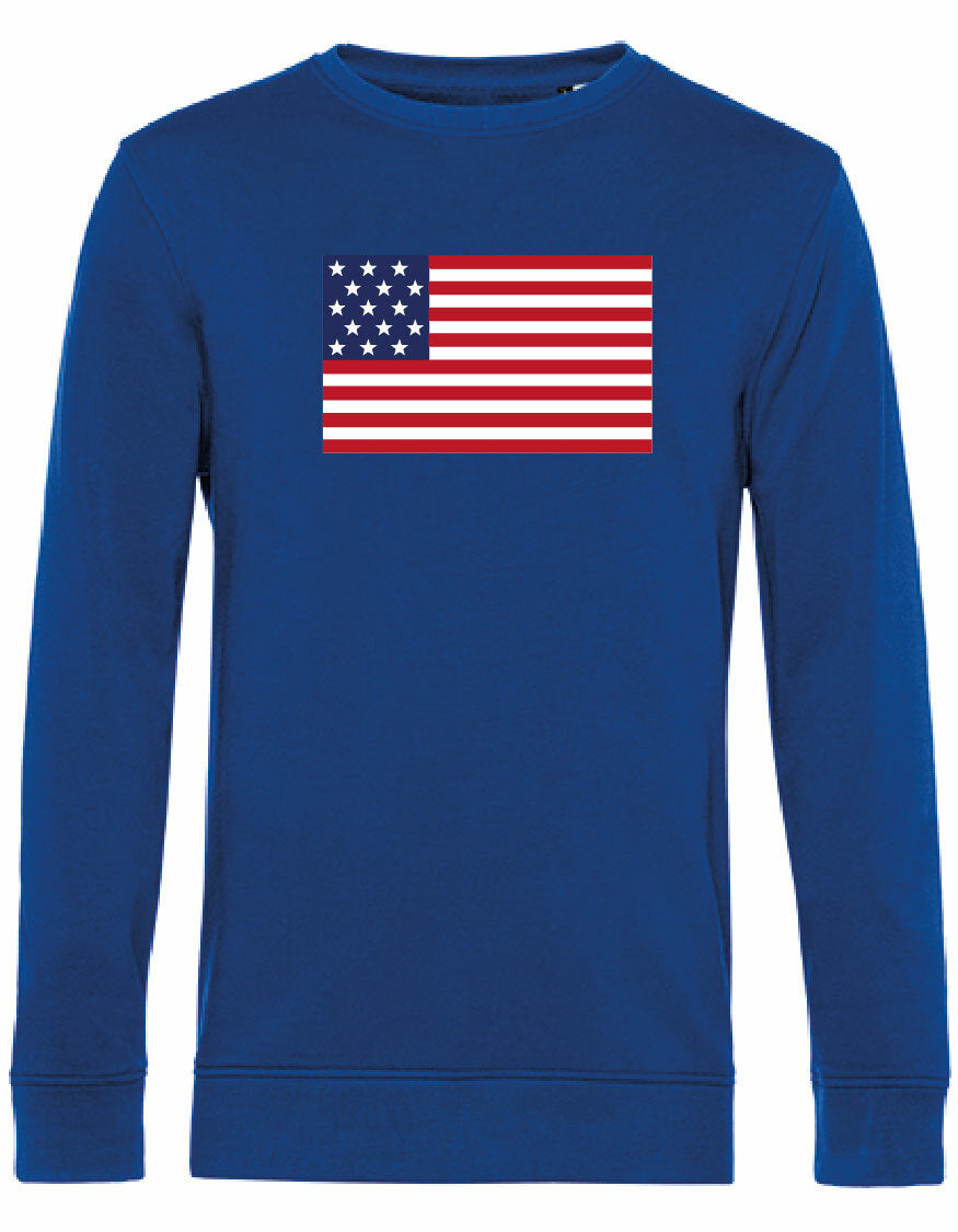 Sweater - American Flag Royal