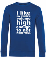 Sweater - I like my music Royal